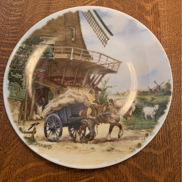 Royal Schwabap 1984 Ter Steege BV. Holland Collectors Plate - Horse and Cart - Picture 1 of 3
